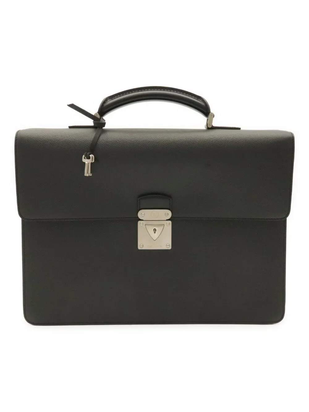 Louis Vuitton Taiga Document Purse Briefcase Business Leather Ardoise Black